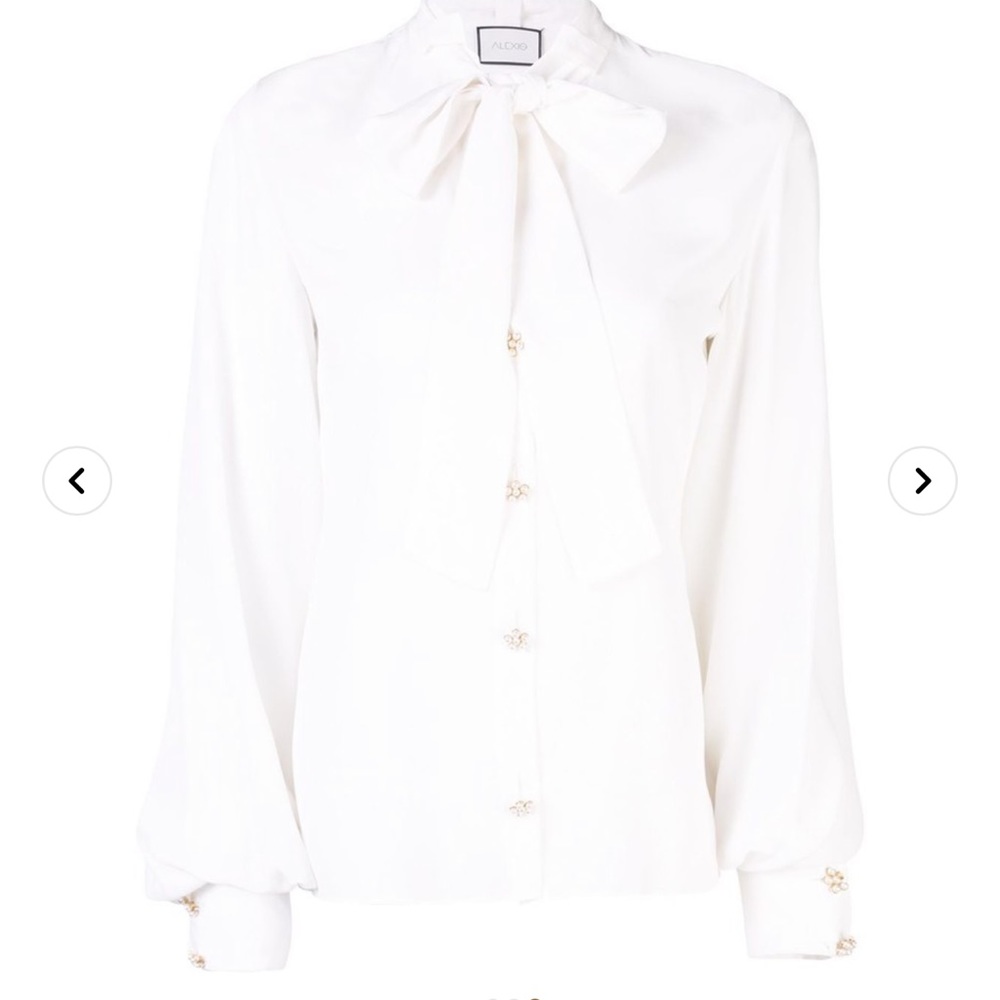 NWT Alexis Silk Blouse (M) - Picture 3 of 10